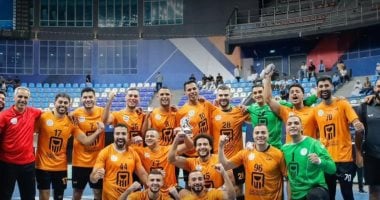 فوز رجال يد البنك الأهلي علي الحشد العراقي 38 – 27  بالبطولة العربية