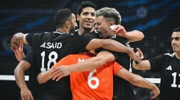 منتخب الطائرة أمام تونس في بطولة العالم بالفلبين