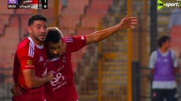تريزيجيه يسجل الهدف الأول للأهلي أمام سيراميكا فى الدقيقة 26  (1-0)