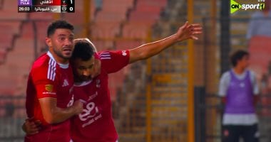 تريزيجيه يسجل الهدف الأول للأهلي أمام سيراميكا فى الدقيقة 26  (1-0)