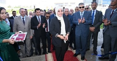 وزير الرياضة ورئيس هيئة قناة السويس يفتتحان صالة سارة سمير لرفع الأثقال بالقرية الأولمبية