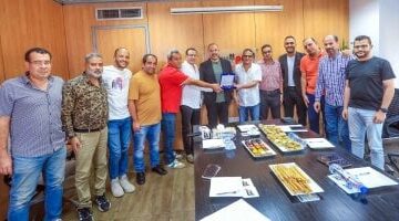أحمد دياب يزور “اليوم السابع” ويُشيد بدورها فى دعم الرياضة المصرية