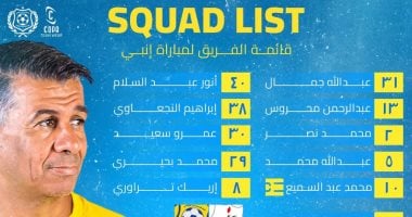 20 لاعبا فى قائمة الإسماعيلى لمواجهة إنبى.. عودة محمد نصر