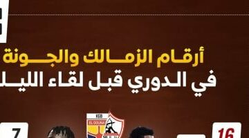 أرقام الزمالك والجونة فى دورى نايل قبل لقاء الليلة.. إنفوجراف