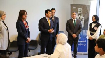 وزير الرياضة يتابع فعاليات البرنامج الرئاسي لتأهيل النشء للقيادة داخل الأكاديمية الوطنية للتدريب