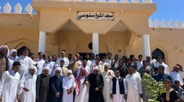 مدير «أوقاف مطروح» يفتتح مسجد الشيخ سنوسي بشمس الحكمة