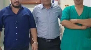 فريق طبي يصارع الزمن.. إنقاذ طفل بمستشفي منوف العام سقط عليه جدار خرساني