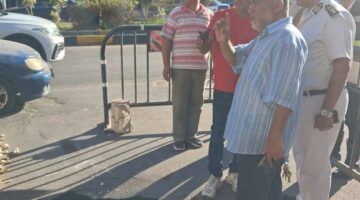 هبوط أرضي مفاجئ بشارع 23 يوليو في حي الشرق ببورسعيد