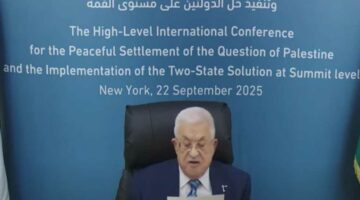الرئيس الفلسطيني نريد دولة غير مسلحة.. واعترفنا بحق إسرائيل في الوجود ومازلنا