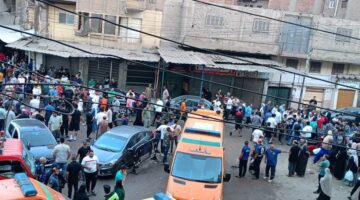 مدير أمن الغربية ونائب المحافظ يتفقدان موقع حريق مصنع ملابس بالمحلة