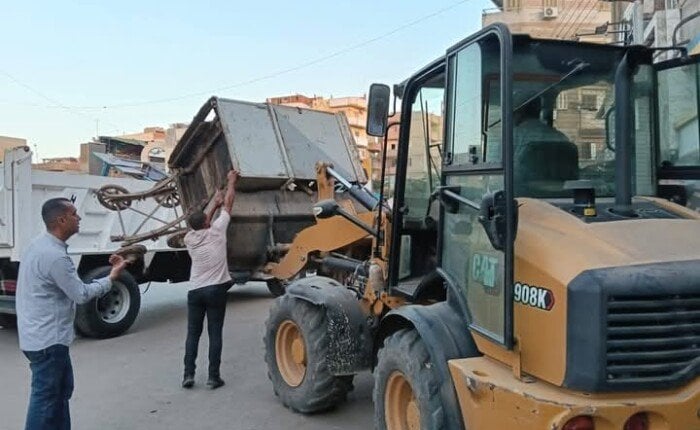553 محضر وإزالة فورية لعدد من الإشغالات بشوارع منوف
