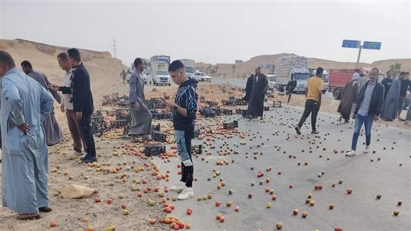 إصابة 4 أشخاص إثر انقلاب سيارة في الوادي الجديد