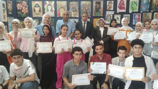افتتاح معرض ختام مراكز تنمية القدرات والمبدعين لطلاب مدارس الجيزة