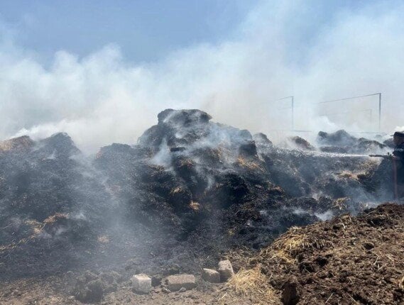 الحماية المدنية بالقليوبية تسيطر على حريق بمخلفات بأرض زراعية ببنها