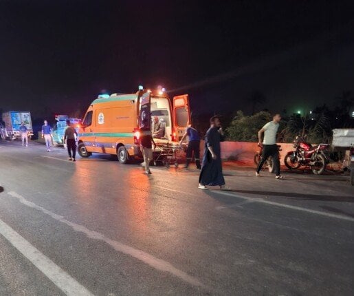 السرعة الزائدة السبب.. إصابة 5 أشخاص في حادث تصادم مروع بالمنيا