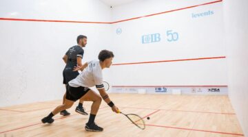 انتهاء منافسات دور الـ64 من بطولة CIB المفتوحة للإسكواش وتأهل 31 لاعبًا ولاعبة إلى دور الـ32