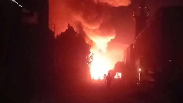 اندلاع حريق بمصنع أحذية في المرج وإصابة 25 شخصًا