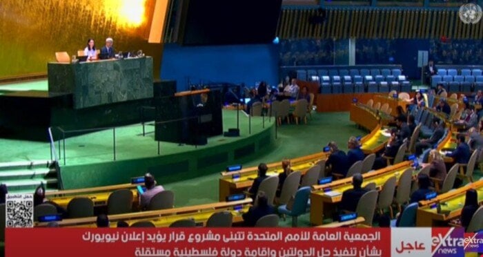 بعد التأييد الأممي لقرار حل الدولتين.. 12 دولة امتنعت عن التصويت (تفاصيل)