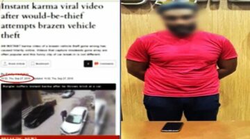 حقيقة فيديو محاولة شخص كسر زجاج سيارة باستخدام «حجر»