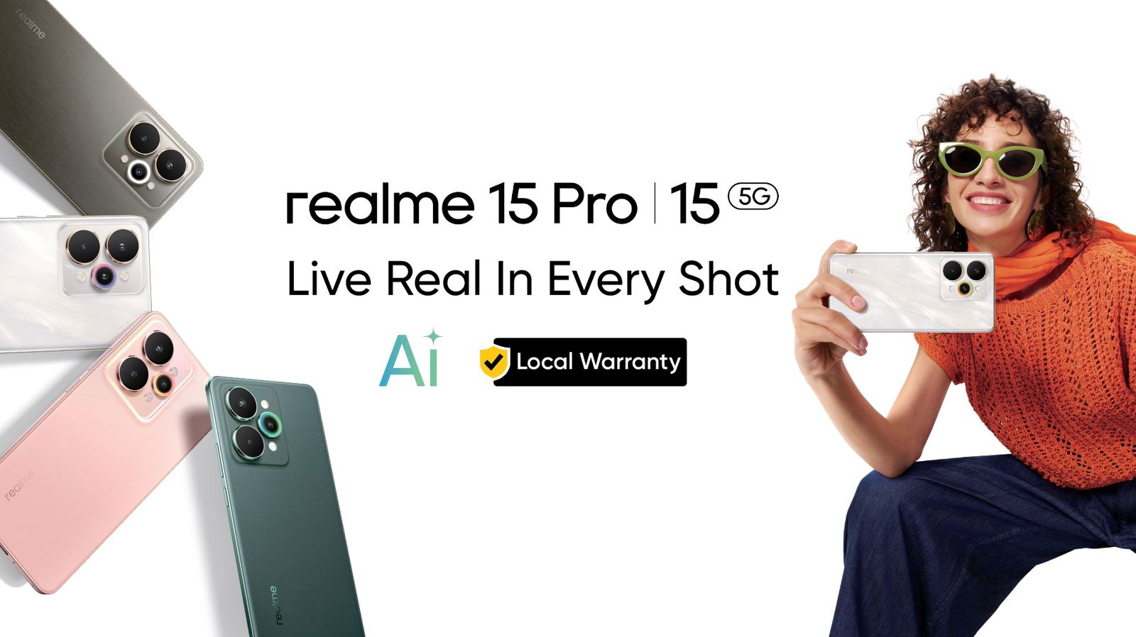 ريلمي تطلق سلسلة realme 15 بذكاء اصطناعي متطور وكاميرا رائدة في مصر