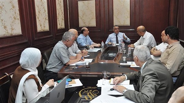 عميد “تجارة عين شمس” يترأس اجتماعًا مع منسقي البرامج الدراسية