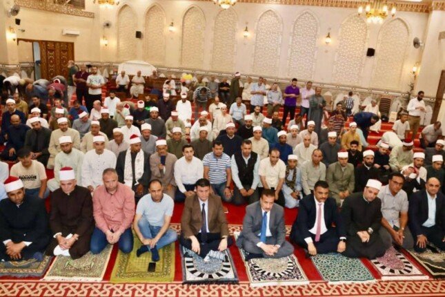 محافظ المنوفية يشهد الاحتفال بذكري المولد النبوي الشريف بمسجد الرؤوف الرحيم بشبين الكوم