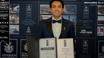 «محمد طلعت معماريون» تفوز بجائزة أفضل برج تجاري شاهق عن مشروع أوبسيديير بالعاصمة الإدارية