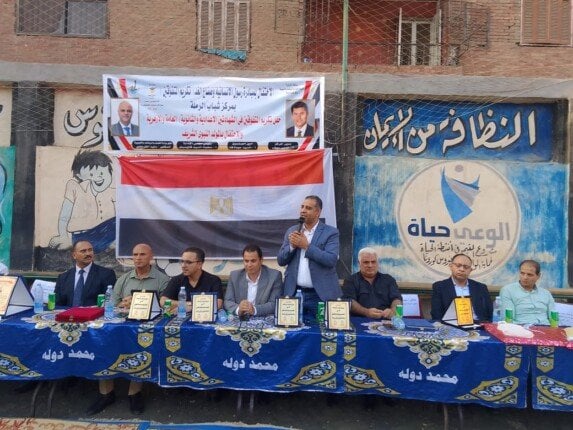 مدير الرياضة بالقليوبية يشهد الاحتفال بالمولد النبوي الشريف بمركز الرملة