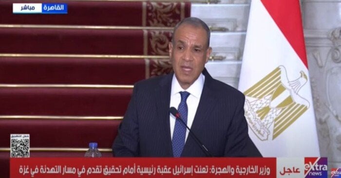 وزير الخارجية: المساعدات الإنسانية التي تدخل إلى قطاع غزة غير كافية