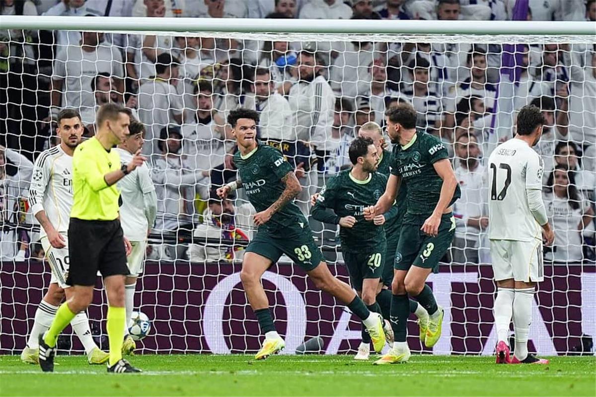 عاجل.. فيديو | في 8 دقائق.. أوريلي يتعادل لـ مانشستر سيتي أمام ريال مدريد وهالاند يسجل الثاني