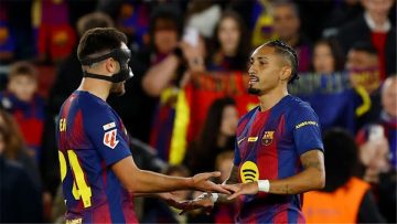 عاجل.. ترتيب هدافي الدوري الإسباني بعد ثنائية رافينها في مباراة برشلونة وأوساسونا