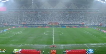 عاجل.. صور | توقف مباراة السعودية والإمارات في كأس العرب بسبب الأمطار