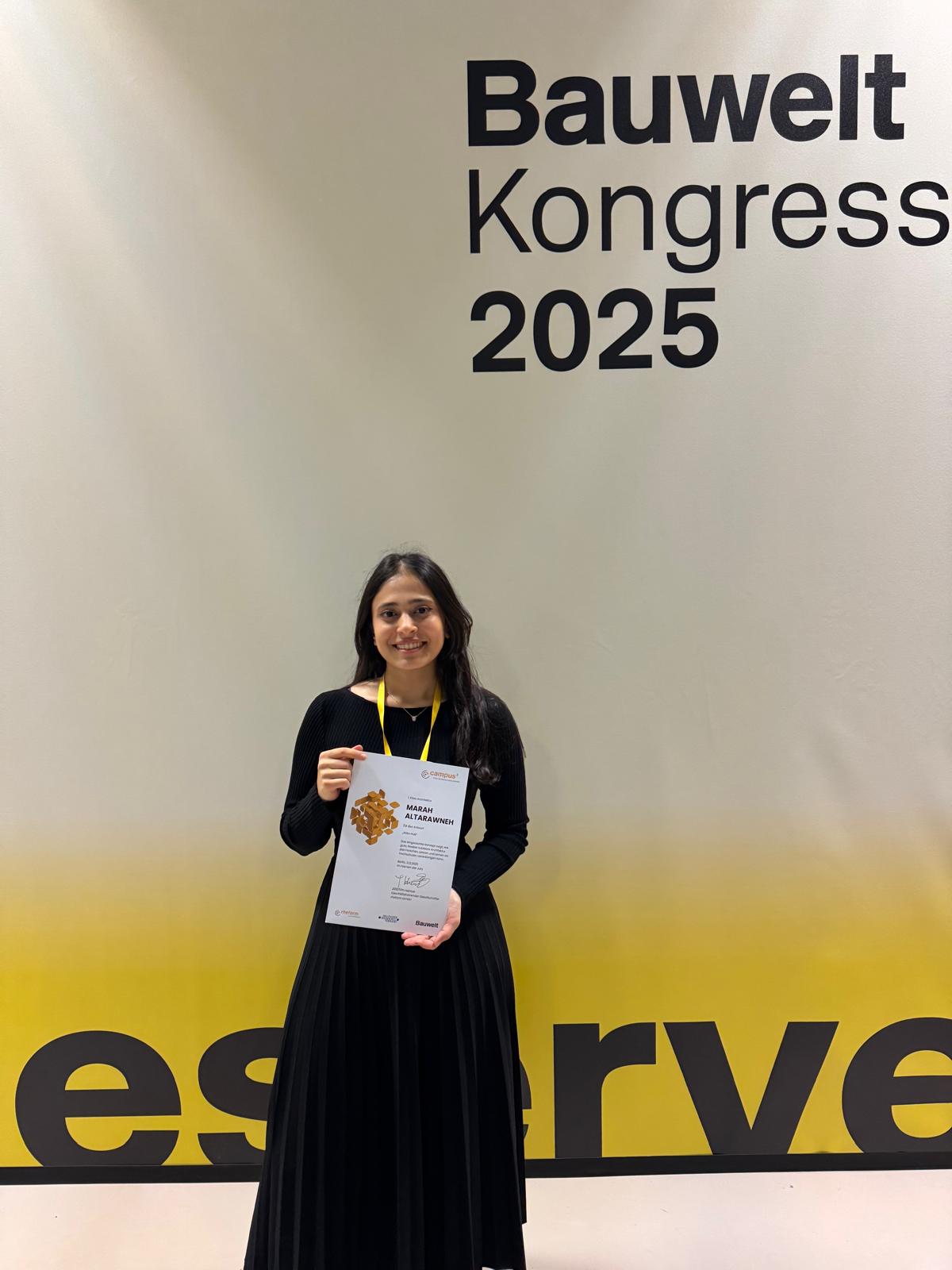 عاجل.. طلاب أردنيون يتفوقون في مسابقة العمارة الألمانية Bauwelt Kongress 2025