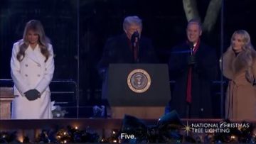 عاجل.. ترامب وزوجته ميلانيا يشاركان فى إضاءة شجرة عيد الميلاد وسط واشنطن.. فيديو