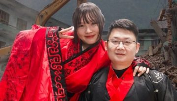 عاجل.. حب تحت الأنقاض… امرأة صينية تتزوج من منقذها