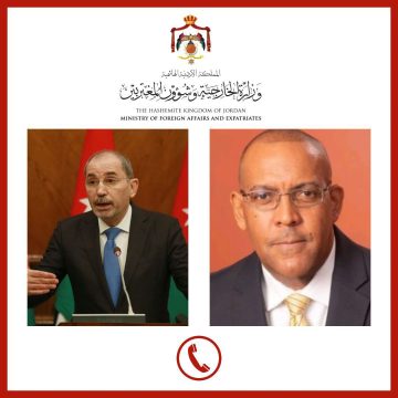 عاجل.. الصفدي يجري اتصالاً هاتفياً بوزير خارجية باربادوس