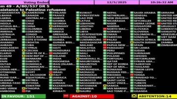 عاجل.. الأمم المتحدة تعتمد 5 قرارات لصالح فلسطين بأغلبية ساحقة