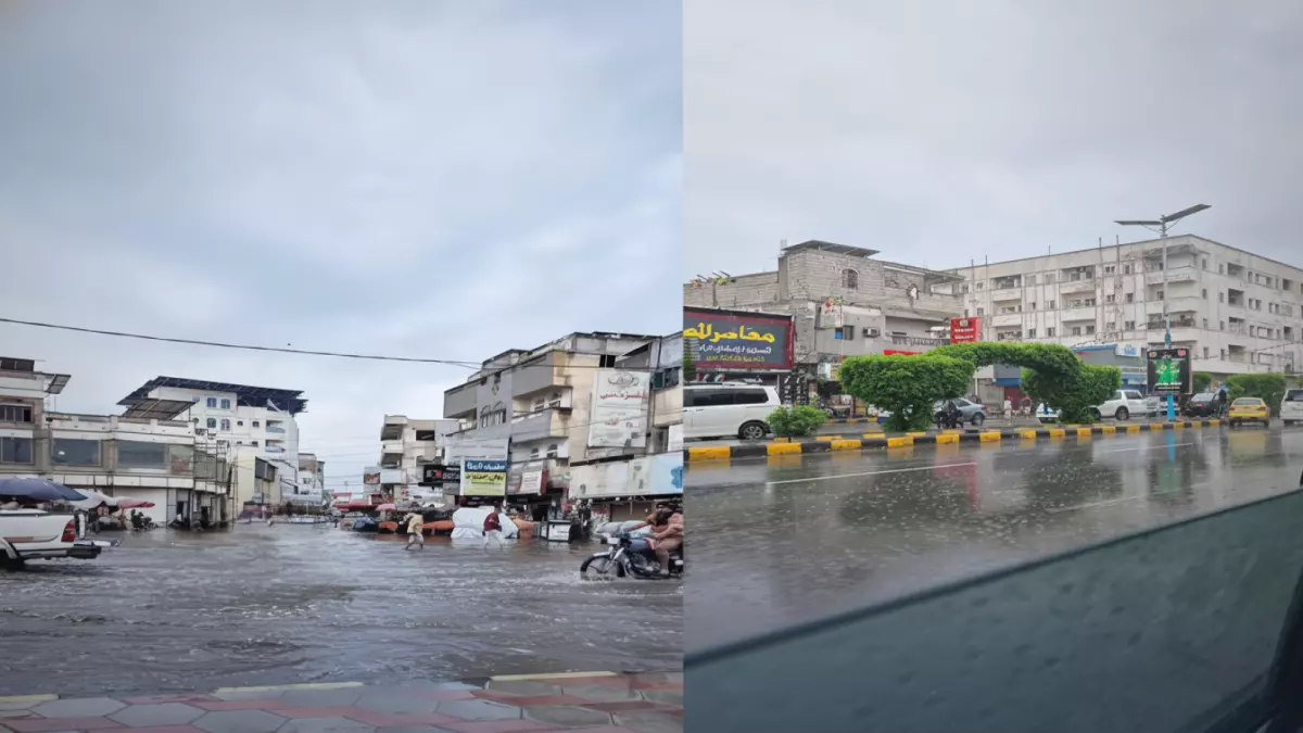 عاجل.. عاجل: أمطار الحديدة تغرق الشوارع وتقطع الكهرباء… والسياح في مفاجأة سارة!