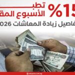 %15 تطبق الأسبوع المقبل.. تفاصيل زيادة المعاشات 2026