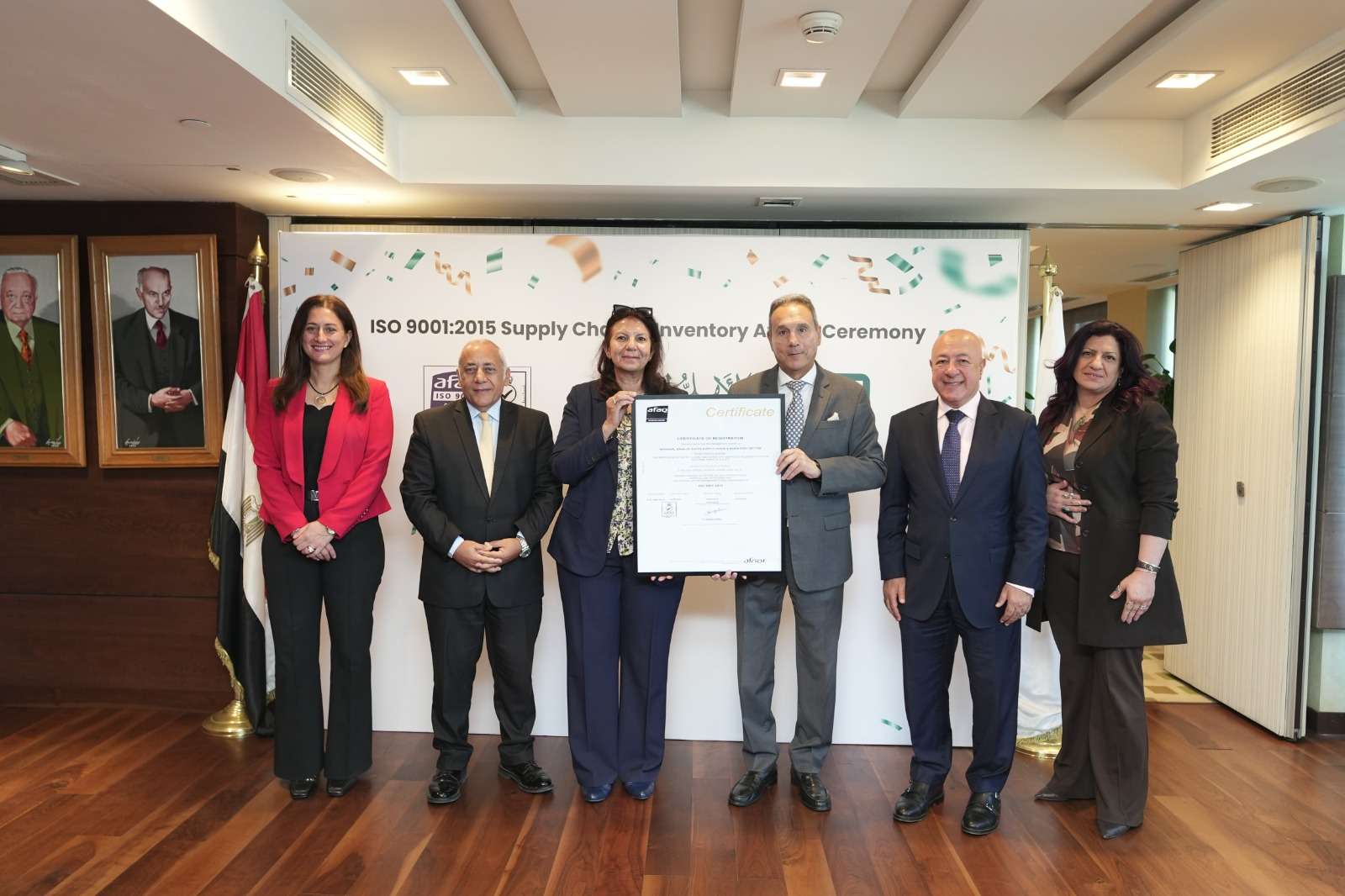 استمرار لريادته.. البنك الأهلي المصري يحصل على شهادة الجودة ISO 9001 في مجال الإمداد اللوجستي والمخازن من هيئة” AFNOR Uk Limited”