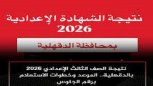 رسميًا.. اعتماد وإعلان نتيجة الشهادة الإعدادية بمحافظة الدقهلية