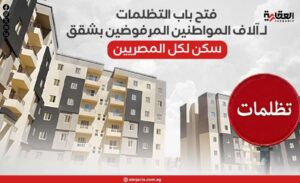 فتح باب التظلمات لـ آلاف المواطنين المرفوضين بشقق سكن لكل المصريين