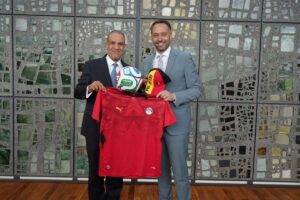 كأس العالم 2026.. وزيرا خارجية مصر وبلجيكا يلتقطان صورة تذكارية بمناسبة مباراة منتخبي البلدين