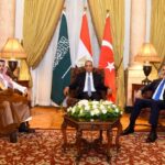 وزير الخارجية يعقد لقاءً ثلاثياً مع نظيريه السعودي والتركي لبحث التطورات الإقليمية