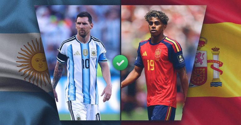 13 قناة مجانية تنقل مباراة الأرجنتين وإسبانيا اليوم في نهائي كأس العالم