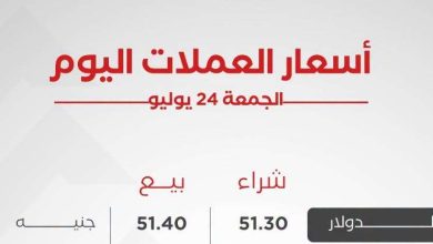 أسعار العملات العربية والأجنبية اليوم الجمعة 24 يوليو 2026