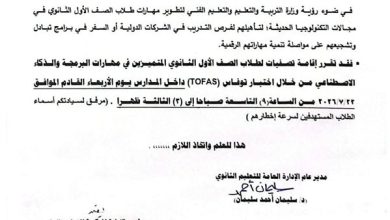 أسماء المستحقين للمستوى الثالث للتصفية 2026 ظهرت بجميع المديريات التعليمية