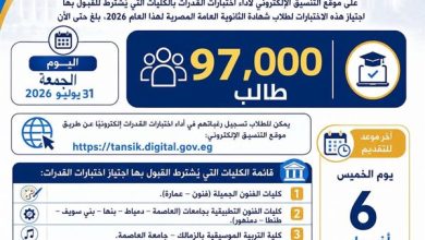 التعليم العالي: 97 ألف طالب يسجلون لأداء اختبارات القدرات