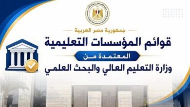 التعليم العالي تكشف القائمة الرسمية لـ الجامعات المعتمدة قبل تنسيق الجامعات 2026.. مؤسسات التعليم العالي المعتمدة كاملة