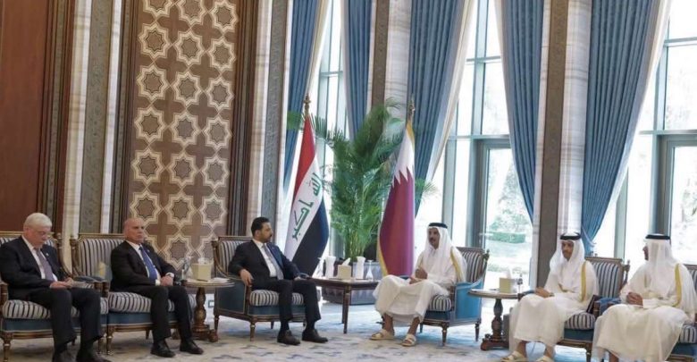 قطر والعراق يؤكدان على تنفيذ مذكرة التفاهم بما فيها ضمان حرية الملاحة بمضيق هرمز